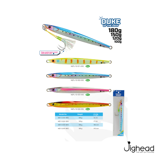 MAZUZEE Duke of The Deep Jigs 100g-150g