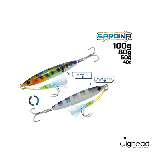 MAZUZEE Sardina Two Face 3D jigs 40g-100g