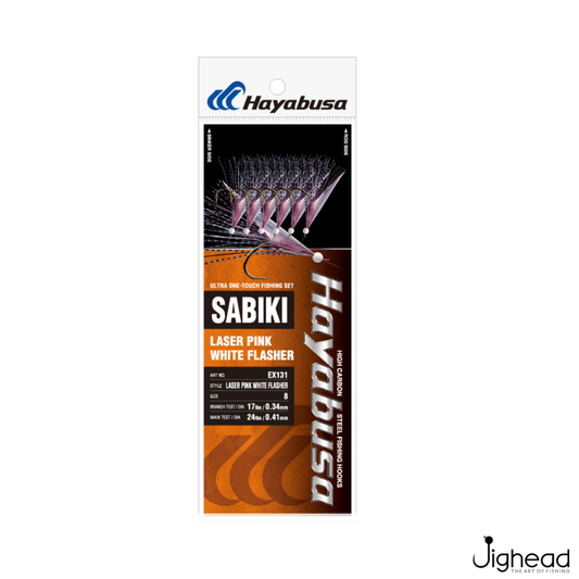Hayabusa Laser Pink White Flasher Sabiki