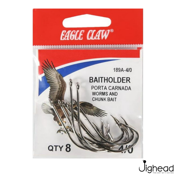 Eagle Claw Bait Holder Offset Hook | #1-4/0