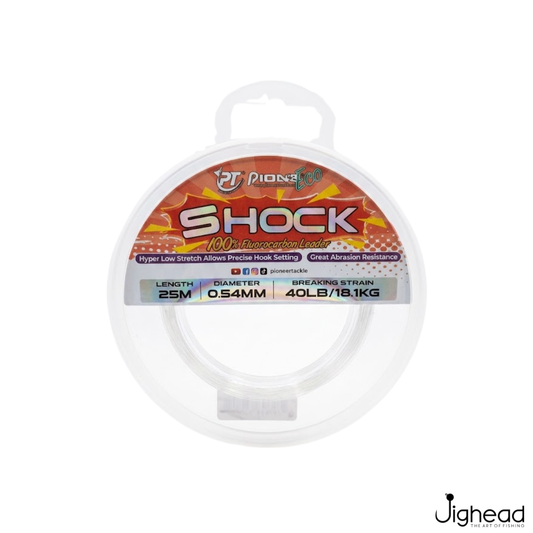 Pioneer Shock Fluorocarbon Leader | 25M | 25lb-40lb
