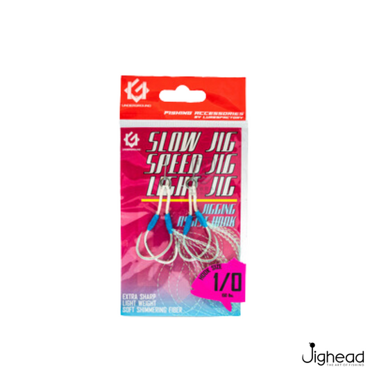 LuresFactory Underground Assist Hooks Slow Jigs | hook size 1/0, 2/0, 3/0, 4/0 | 2pcs/pkt
