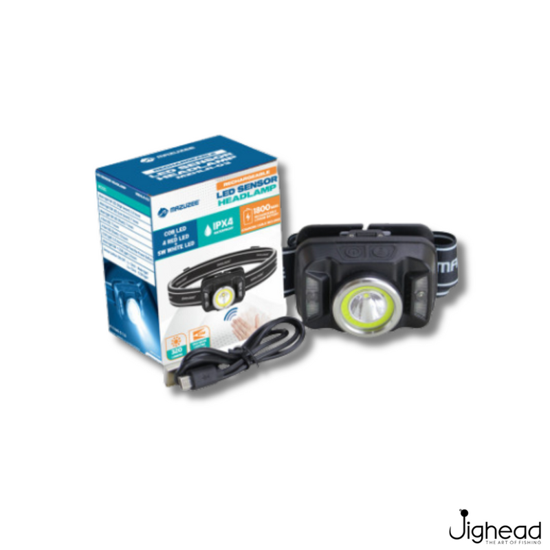 Mazuzee Rechargable LED Sensor Head Lamp- MZHLR-03