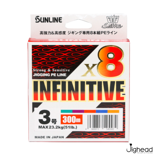 Sunline INFINITIVE ×8 Braid Line |300m