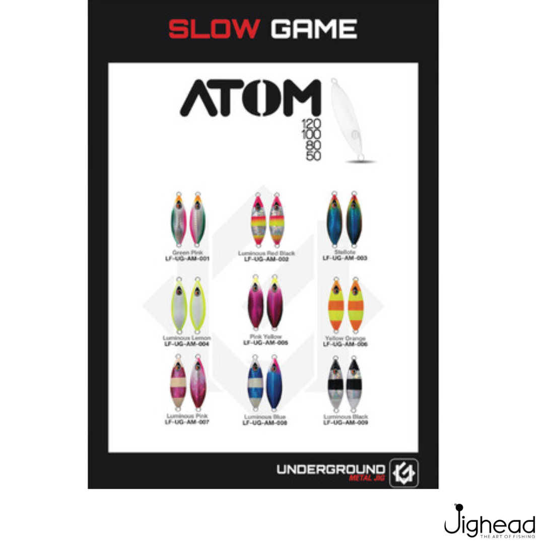 Underground Metal Jig Atom | Size:6cm | 50g