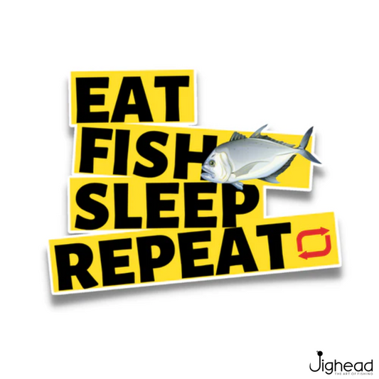 Eat Fish Sleep Sticker