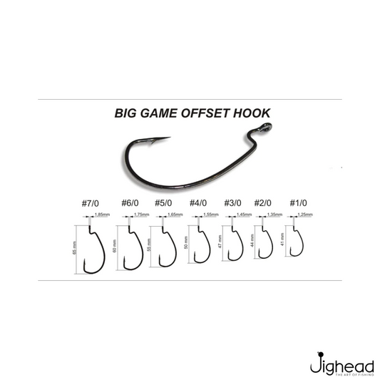 Crazy Fish Big Game Offset Hook | 1/0-7/0