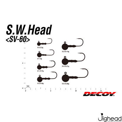 Decoy SV-60 S.W Head | #2-#3/0 | 3.5g-14g