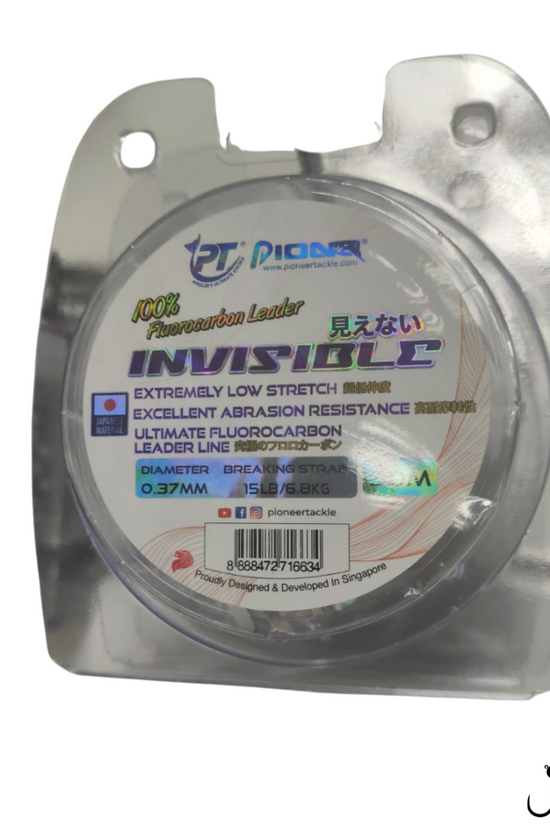 Pioneer Invisible Flurocarbon Leader 30M | 6lb-80lb