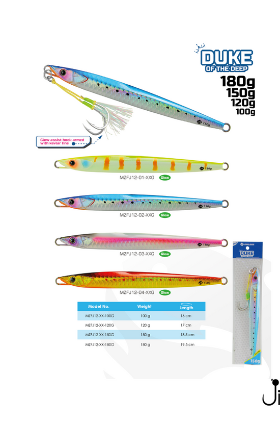 MAZUZEE Duke of The Deep Jigs 100g-150g