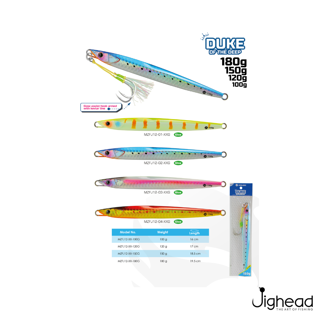 MAZUZEE Duke of The Deep Jigs 100g-150g