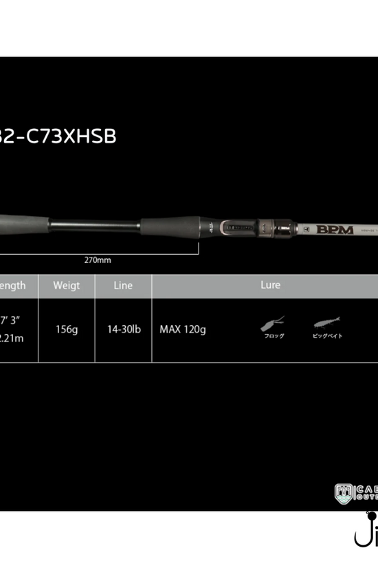 Jackall BPM 2pcs 7-7.3ft Casting Bass Rod