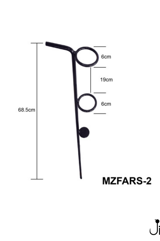 MAZUZEE - Iron Rod Stand (Black)
