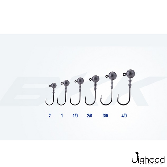 BKK Silent Chaser 2X Round Head Jighead | Size:1/0-3/0