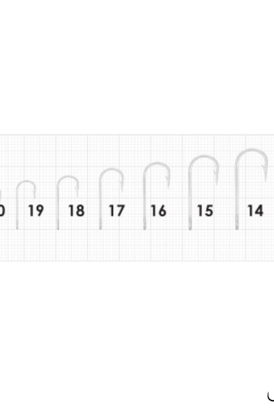 MAZUZEE - Round Bent Sea Hooks | Size 14- 19 | 100pcs