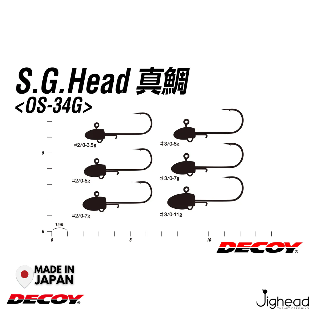 Decoy OS-34G S.G. Head Madai | 3.5g-11g