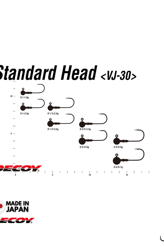 Decoy VJ-30 Standard Head Jighead | #1/0-#3/0