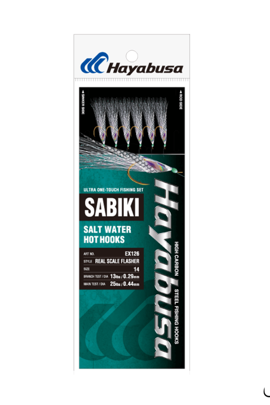 Hayabusa Real Scale Flasher Sabiki | Size:-16-14