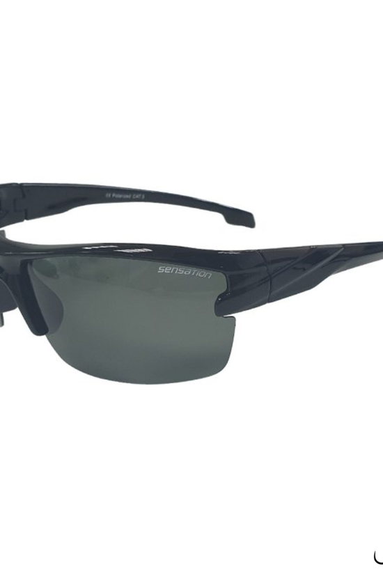 Sensation Slick Black Lens Polarized Sunglasses