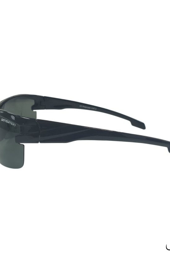 Sensation Slick Black Lens Polarized Sunglasses