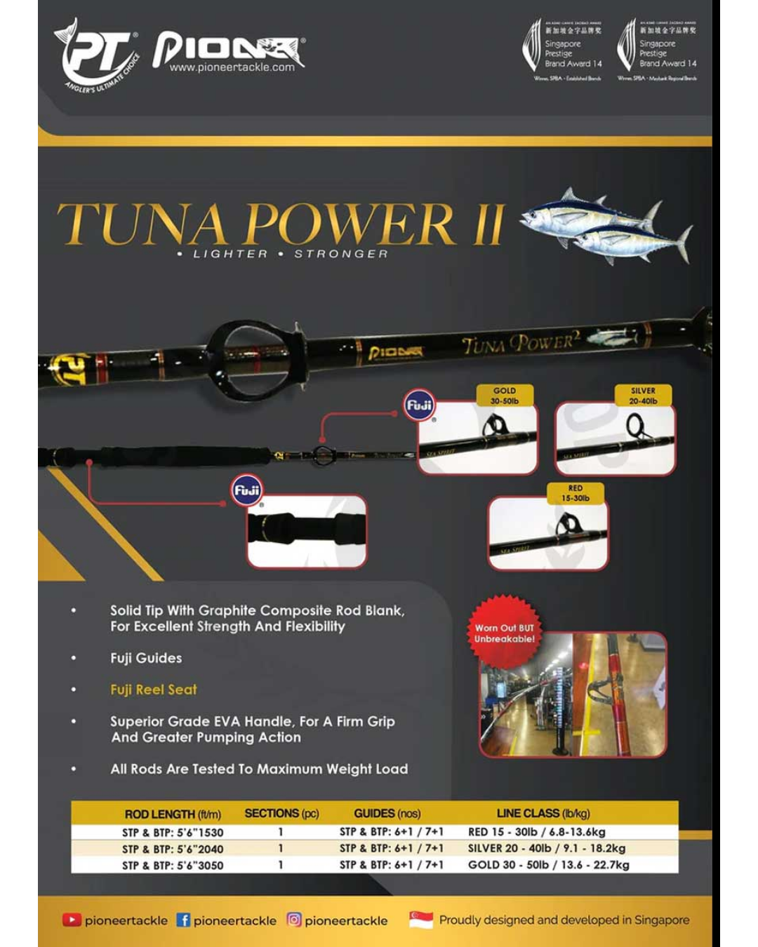 Pioneer Tuna Power 2 STP5'6"  XH