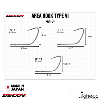 Decoy AH-6 Area Hook Type VI Spic | #10-#6