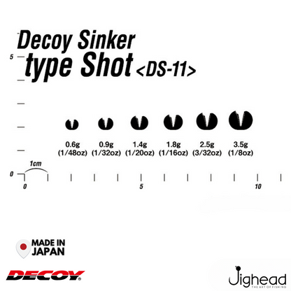 Decoy DS-11 Sinker Type Shot | 1.8g-3.5g