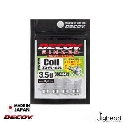 Decoy DS-15 Sinker Type Coil | 2.5g-5g