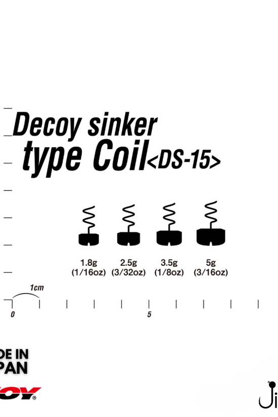 Decoy DS-15 Sinker Type Coil | 2.5g-5g