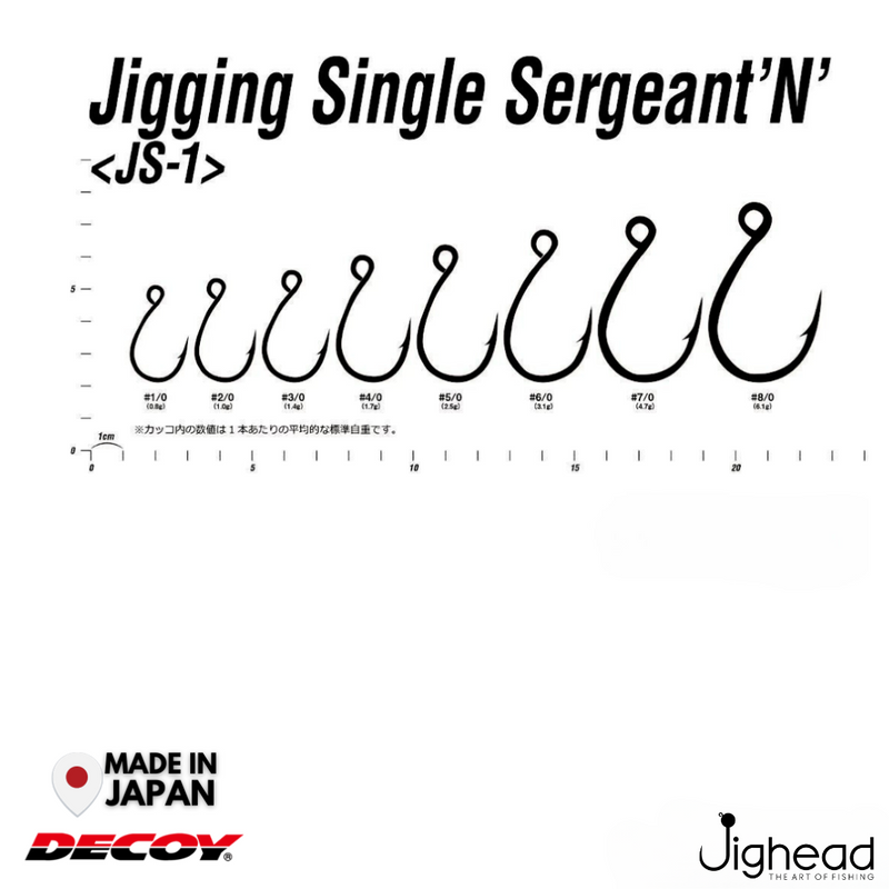 Decoy JS-1 Jigging Single Sergent N | 1/0-