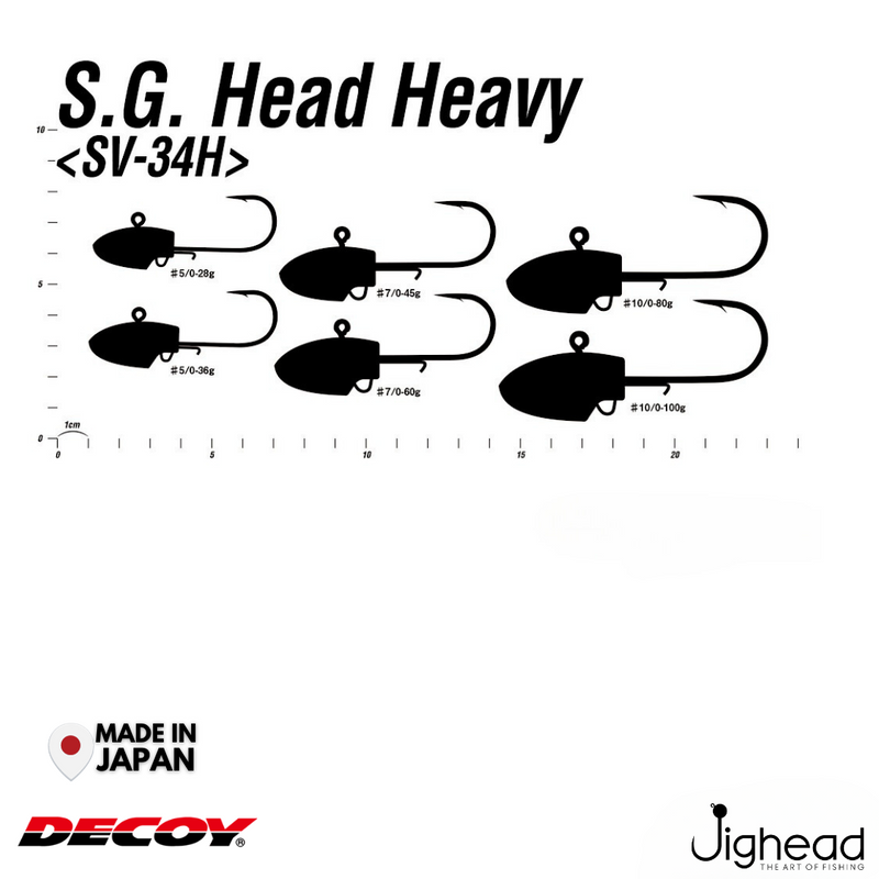 Decoy SV-34H S.G. Head Heavy | #5/0-#7/0 | 28g-60g