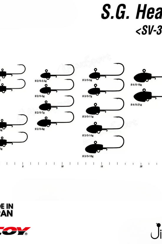 Decoy SV-34 S.G. Head | #1/0-#4/0 | 7g-21g