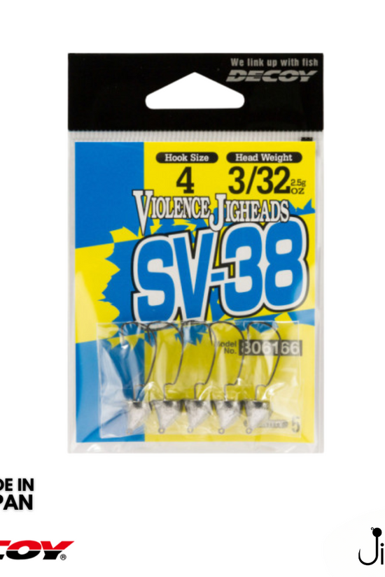 Decoy SV-38  Violence Jighead| #3-#6 | 1.8g-3.5g