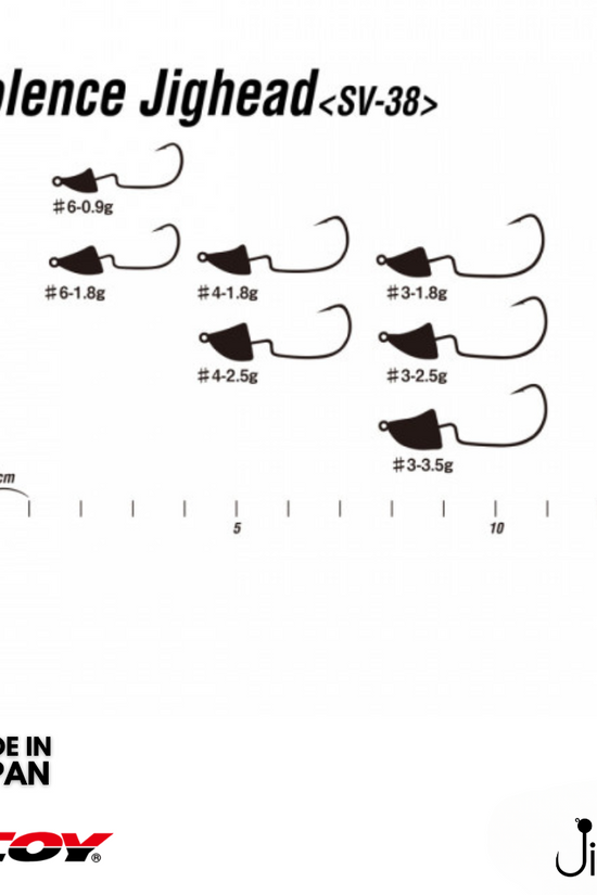 Decoy SV-38  Violence Jighead| #3-#6 | 1.8g-3.5g