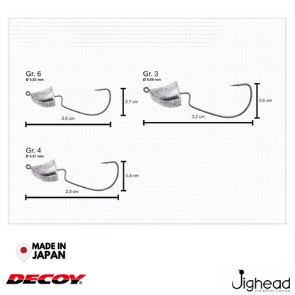 Decoy SV-38  Violence Jighead| #3-#6 | 1.8g-3.5g