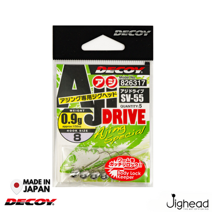 Decoy SV-55 Aji Drive Jighead  | #8 | 1.8g