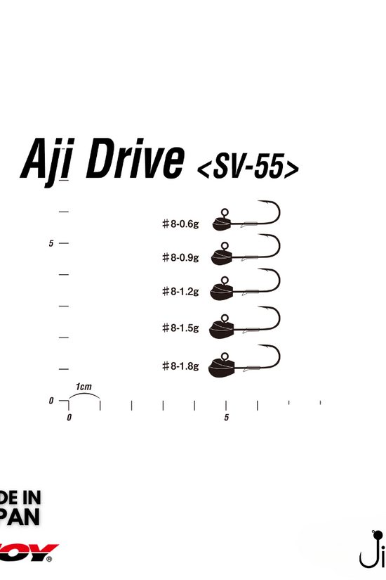 Decoy SV-55 Aji Drive Jighead  | #8 | 1.8g