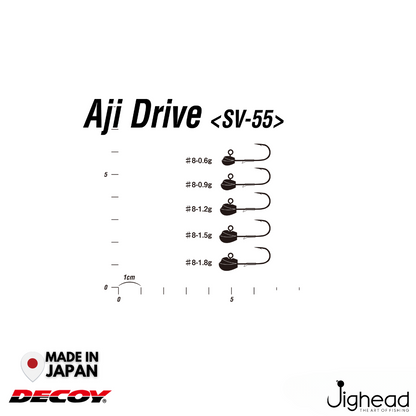 Decoy SV-55 Aji Drive Jighead  | #8 | 1.8g