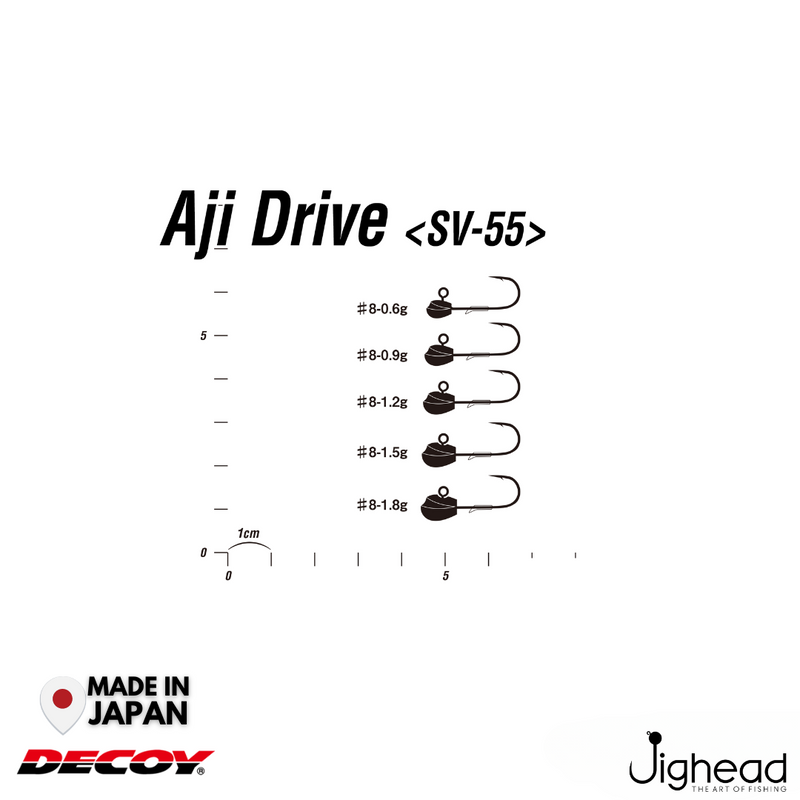 Decoy SV-55 Aji Drive Jighead  |