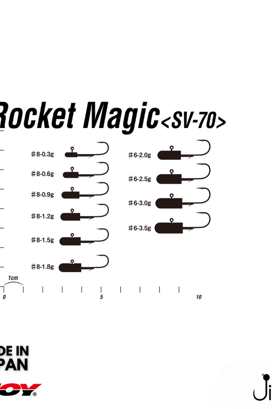 Decoy SV-70 Rocket Magic Jighead | #8-#6 | 1.8g-3.5g