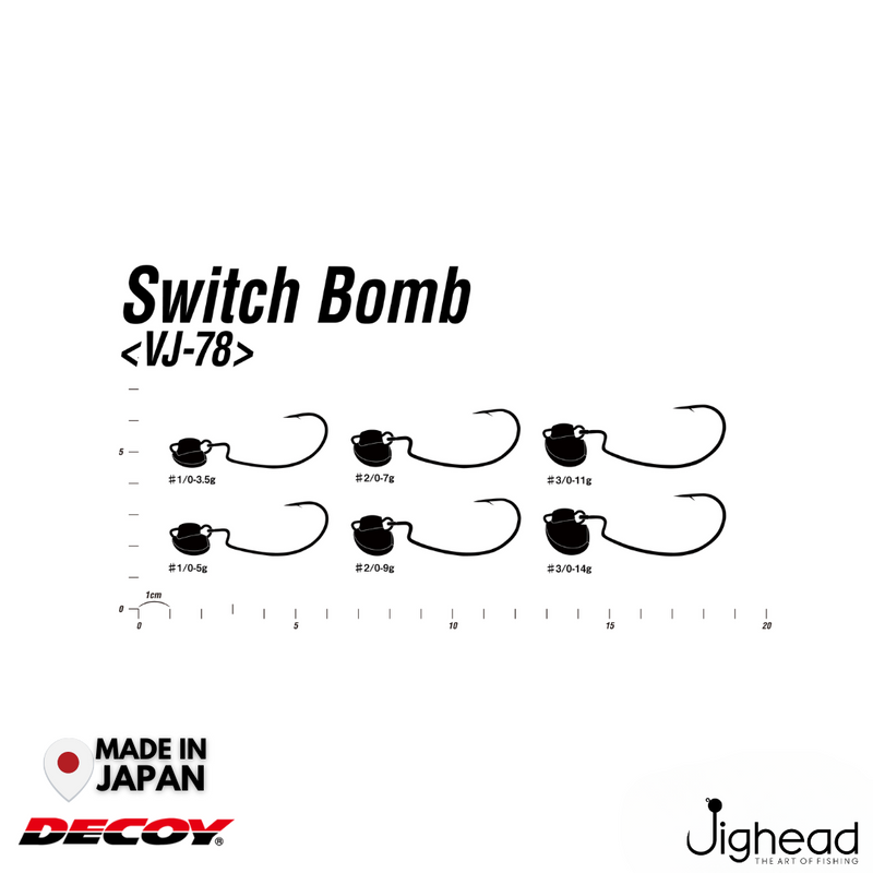 Decoy VJ-78 Switch Bomb Jighead | #1/0-#3/0 | 5g-14g