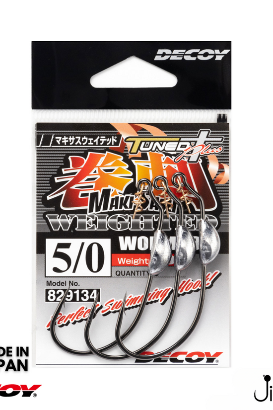 Decoy Worm-130 Makisasu Weighted Hook | #2-#5/0