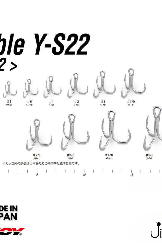 Decoy Y-S22 Treble Hook | #8-#5/0