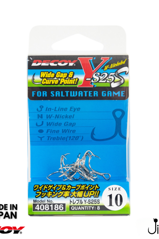 Decoy Y-S25S Treble Hook | #16-#10