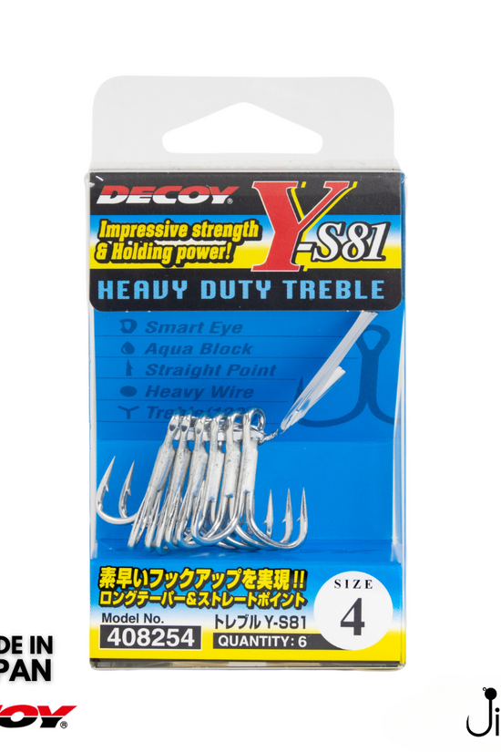 Decoy Y-S81 Treble Hook | #8-#1/0
