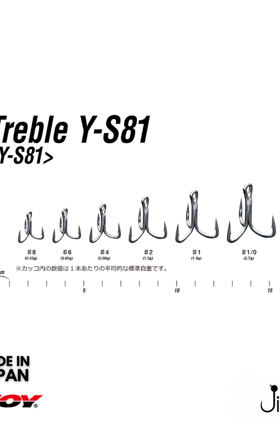 Decoy Y-S81 Treble Hook | #8-#1/0