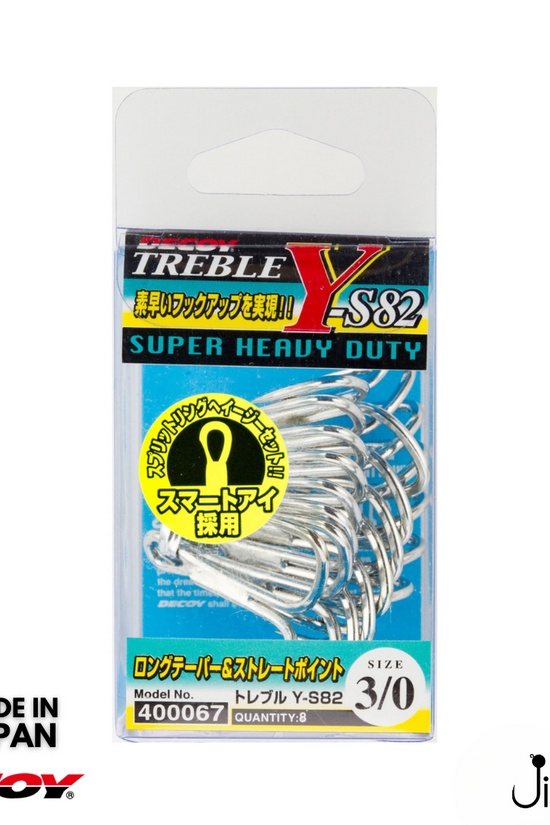 Decoy Y-S82 Treble Hook | #2/0-#5/0