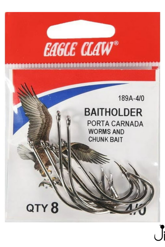 Eagle Claw Bait Holder Offset Hook | #1-4/0