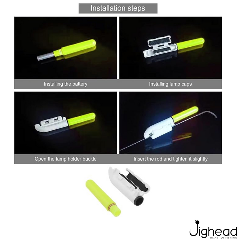 LED Sea Fishing Rod Tip Light Beach Caster Rods Luminous Glow Indicator