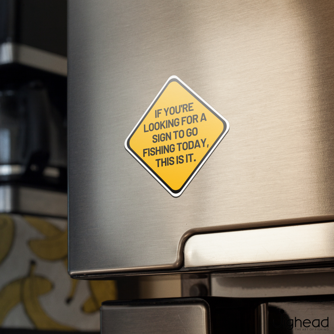 Wave Theory | Fishing Sign | Fridge Magnet – Jighead